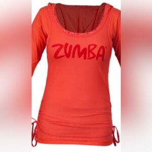 Vintage Zumba fitness mesh hoodie medium